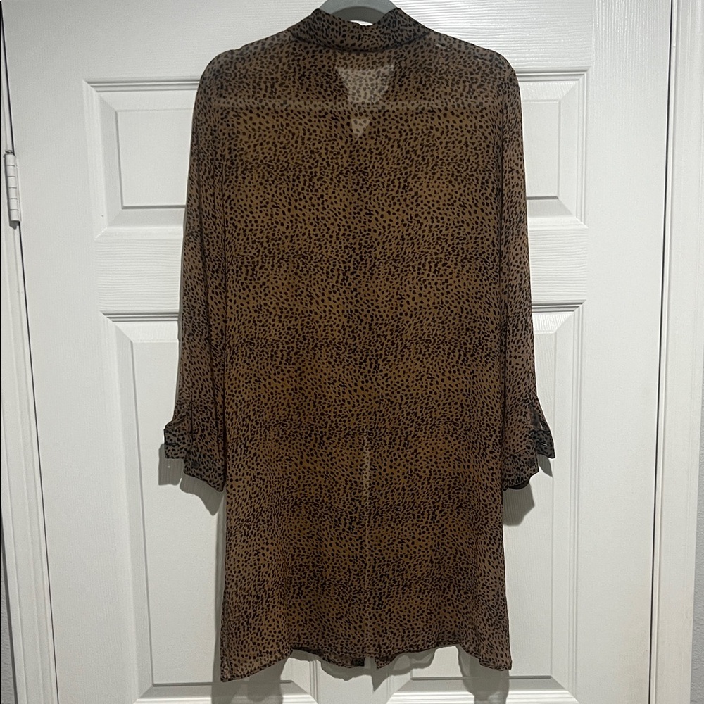 Sheer Leopard Print Tunic / Coverup - Picture 6 of 7